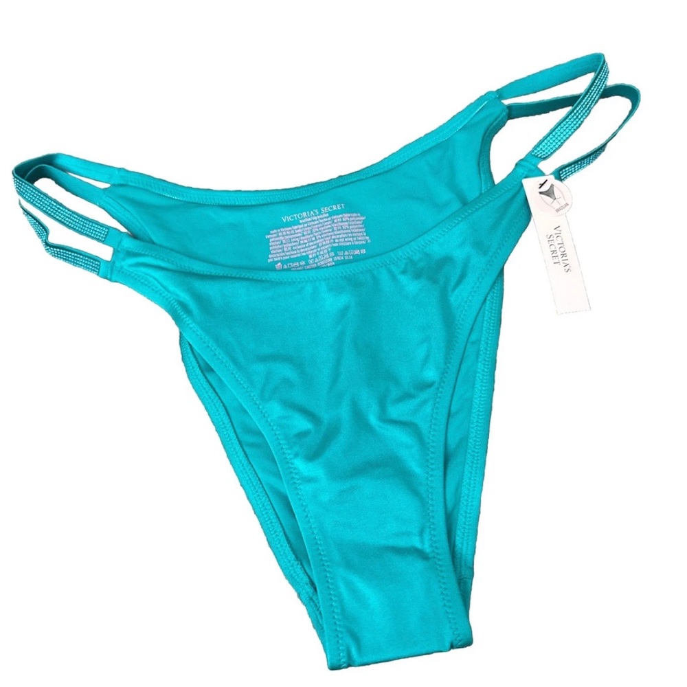Victoria's Secret Teal Double-Strap Brazilian Swimwear Bottom